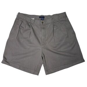 Gant American Chino Original Pleated Cotton Shorts‎ Mens Size 40 Khaki